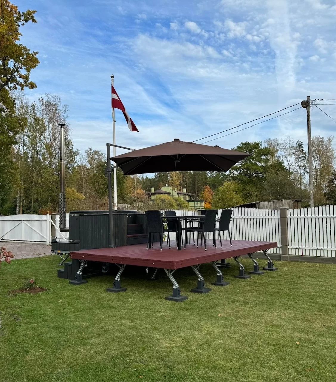Hot tub at an event