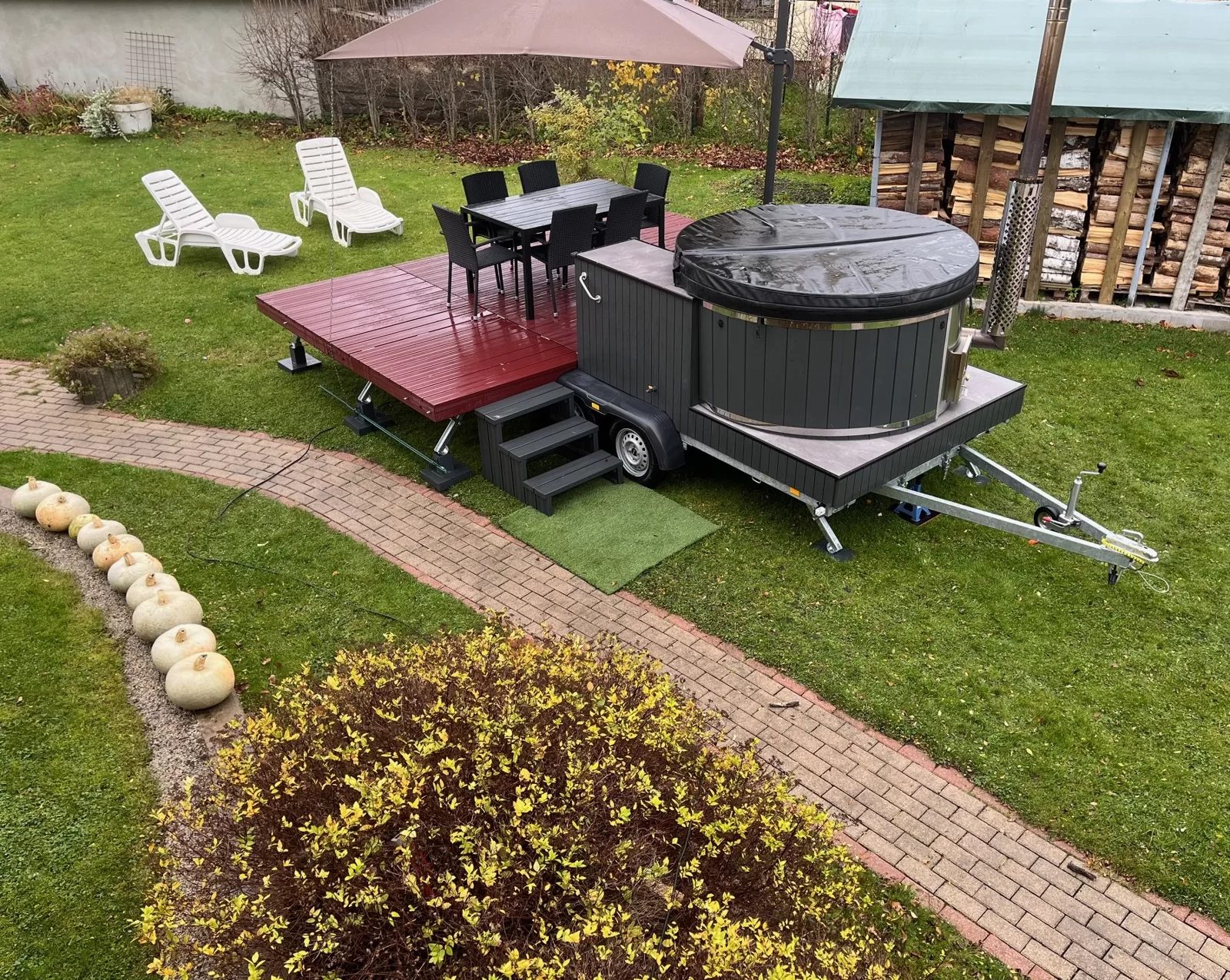 Hot tub at an event