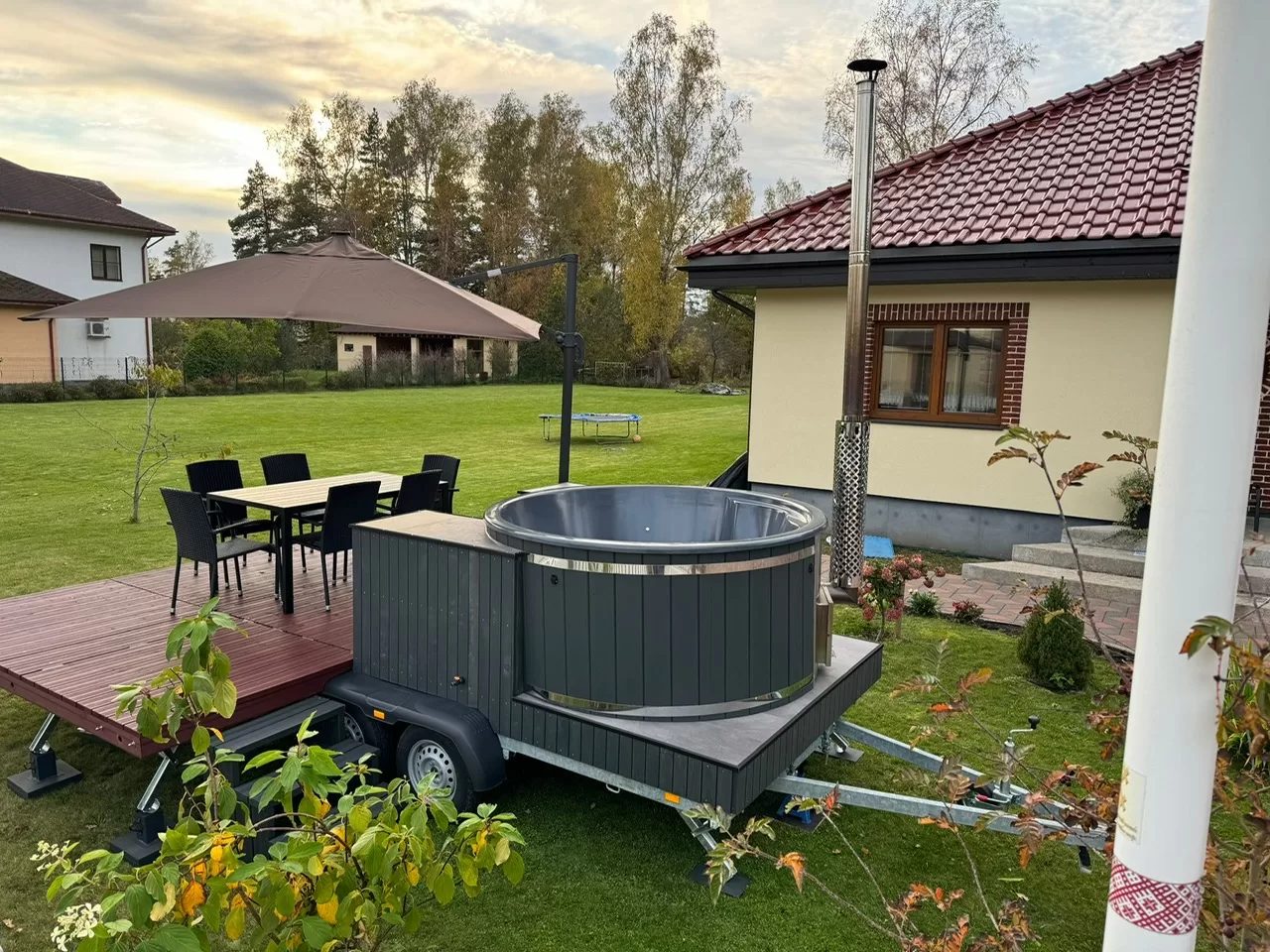 Hot tub at an event