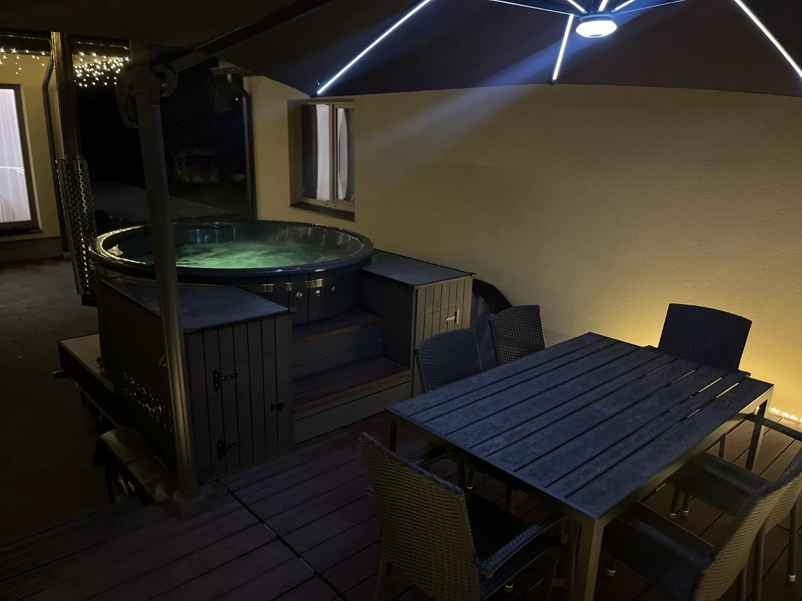 Hot tub at an event